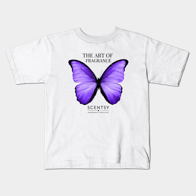 Scentsy Art of fragrance butterfly Kids T-Shirt by scentsySMELL